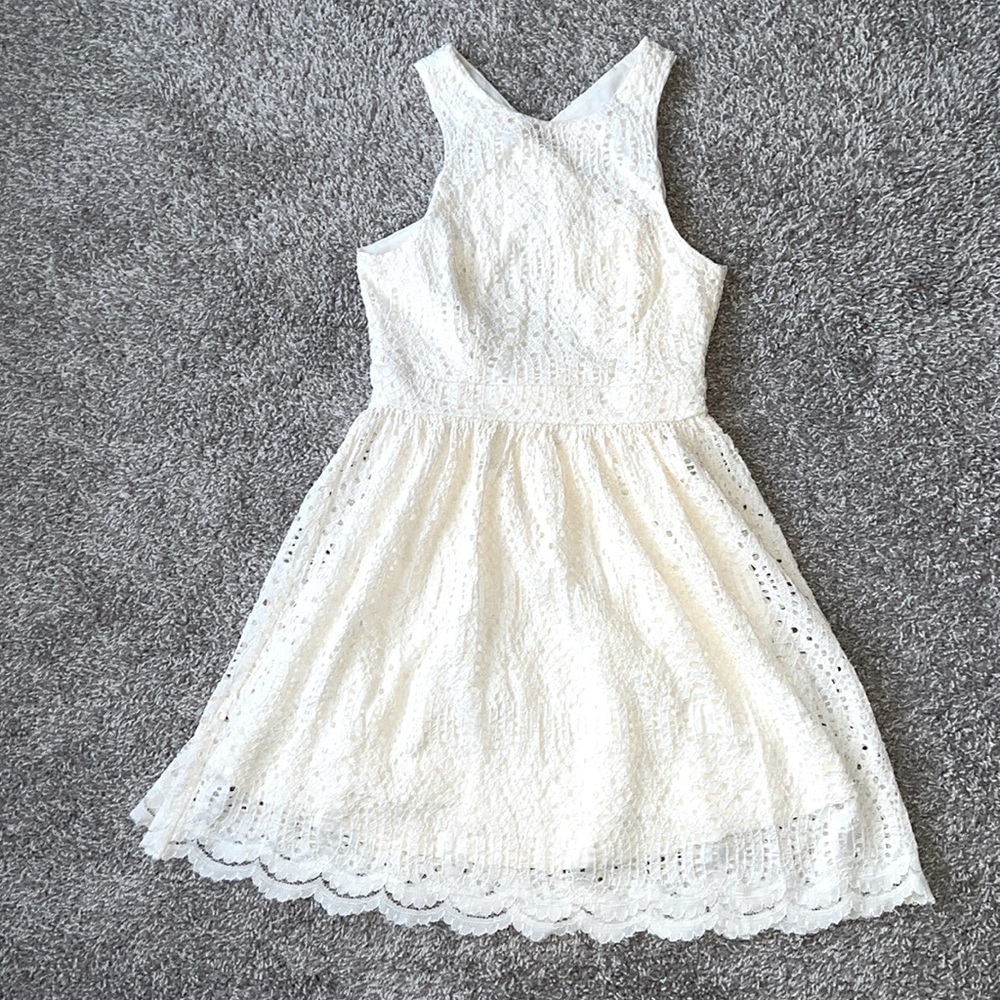 Fit and flare lace dress
